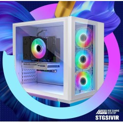 STGsivir PC Gamer Fixe,Ordinateur Gaming,GeForce RTX 3060 12Go GDDR6,Core i7 up to 3.9Ghz,16Go RAM,1To SSD,WiFi 6,BT 5.0,Ventila