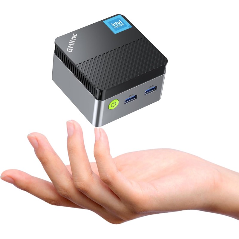 GMKtec N97 Mini PC Windows 11 ro(Beat N150/N100/N95) Mini Computer G5, Intel Alder Lake N97 12th(up to 3.60GHz) 12GB DDR5 256GB 