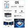 GMKtec N97 Mini PC Windows 11 ro(Beat N150/N100/N95) Mini Computer G5, Intel Alder Lake N97 12th(up to 3.60GHz) 12GB DDR5 256GB 