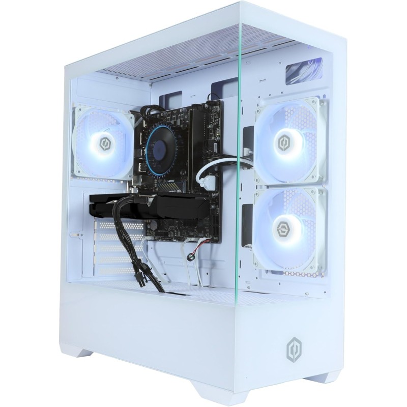 Cyberpowerpc wyvern gaming pc - intel core i5-12400f, amd radeon rx 9060 xt 8gb, 16gb ram, 1tb nvme ssd, 650w 80+ psu, wi-fi, wi