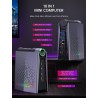 ACEMAGICIAN Mini PC AMD Ryzen 9 6900HX (8C/16T, jusqu'à 4,9 GHz),16 Go DDR5 512 Go SSD, AMD Radeon RX 680M RGB Micro Ordinateur 
