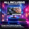 PC Gaming - Kit Complet avec AMD Ryzen 7 5700G | Vega 8 | 32 Go DDR4 RAM | SSD 1 to | Watercooling | Moniteur/Ecran 25 Pouces | 