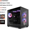 CyberpowerPC Luxe PC Gamer - AMD Ryzen 7 5700X, AMD Radeon RX 9070 XT 16GB, RAM 32Go, SSD NVMe 1To, 750W 80+ PSU, Wi-FI, Refroid