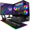 VIBOX VI-72 PC Gamer Complet • 22" Écran • AMD Ryzen 3 3200G 4,0 GHz • Radeon Vega 8 • 16 Go RAM • 480 Go SSD • Windows 11 • WiF