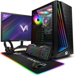 VIBOX VI-20 PC Gamer Complet • 22" Écran • AMD Ryzen 3 3200G 4,0 GHz • Radeon Vega 8 • 16 Go RAM • 480 Go SSD • Windows 11 • WiF