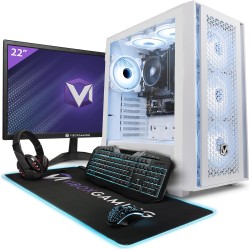 VIBOX VI-114 PC Gamer Complet • 22" Écran • AMD Ryzen 3 3200G 4,0 GHz • Radeon Vega 8 • 16 Go RAM • 1 to NVMe M.2 SSD • Windows 
