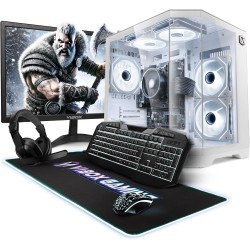 VIBOX PC Gamer Complet • 22" Écran • AMD Ryzen 3 3200G 4,0 GHz • Radeon Vega 8 • 16 Go RAM • 1 to NVMe M.2 SSD • Windows 11 • Wi