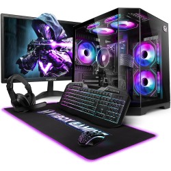 VIBOX I-517 PC Gamer Complet • 22" Écran • AMD Ryzen 3 3200G 4,0 GHz • Radeon Vega 8 • 16 Go RAM • 500 Go NVMe M.2 SSD • Windows