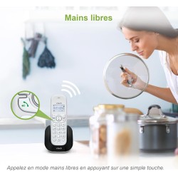 VTech CS1500 Téléphone sans Fil DECT à Double Charge avec Blocage d'appel, Identification de l'appelant/Appel en Attente, Haut-P