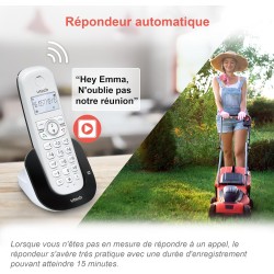 VTech CS1550 Téléphone sans Fil DECT à Double Charge avec répondeur, Blocage d'appel, Identification de l'appelant/Appel en Atte