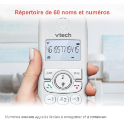 VTech CS1550 Téléphone sans Fil DECT à Double Charge avec répondeur, Blocage d'appel, Identification de l'appelant/Appel en Atte