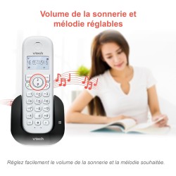 VTech CS1550 Téléphone sans Fil DECT à Double Charge avec répondeur, Blocage d'appel, Identification de l'appelant/Appel en Atte