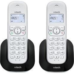 VTech CS1501 Téléphone sans Fil DECT à Deux combinés avec Blocage d'appel, Identification de l'appelant/Appel en Attente, Haut-P