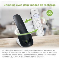 VTech CS1501 Téléphone sans Fil DECT à Deux combinés avec Blocage d'appel, Identification de l'appelant/Appel en Attente, Haut-P