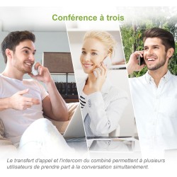 VTech CS1501 Téléphone sans Fil DECT à Deux combinés avec Blocage d'appel, Identification de l'appelant/Appel en Attente, Haut-P