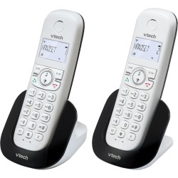 VTech CS1501 Téléphone sans Fil DECT à Deux combinés avec Blocage d'appel, Identification de l'appelant/Appel en Attente, Haut-P