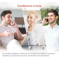 VTech CS1551 Téléphone sans Fil DECT à 2 combinés avec Chargeur, répondeur, Blocage d'appel, Identification de l'appelant/Appel 