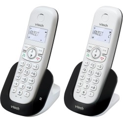 VTech CS1551 Téléphone sans Fil DECT à 2 combinés avec Chargeur, répondeur, Blocage d'appel, Identification de l'appelant/Appel 