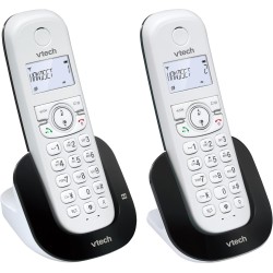 VTech CS1551 Téléphone sans Fil DECT à 2 combinés avec Chargeur, répondeur, Blocage d'appel, Identification de l'appelant/Appel 