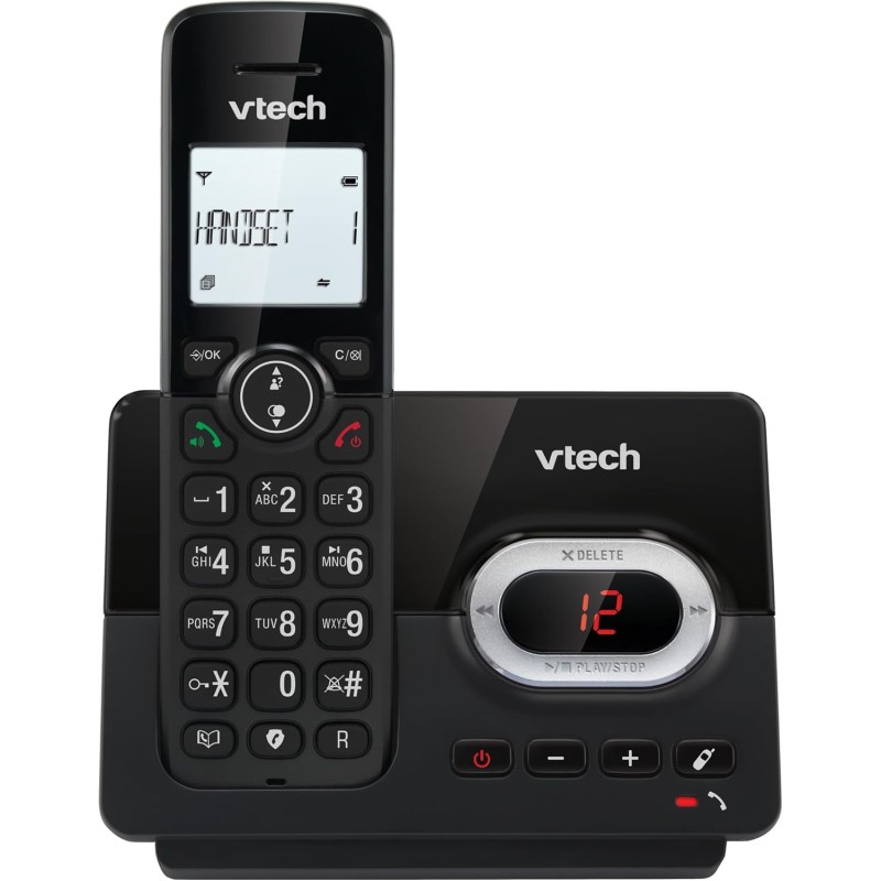 VTech CS2050 Téléphone sans Fil avec répondeur, Mode Eco+, téléphone pour Personnes âgées, téléphone sans Fil, Blocage d'appel, 