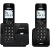 VTECH CS2001 Téléphone sans Fil DECT à 2 combinés pour la Maison avec bloqueur d'appels indésirables, Longue portée fiable jusqu