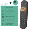 Logicom ILOA 150 Téléphone Fixe sans Fil sans Répondeur - Solo - Téléphones analogiques et dect - Noir