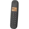 Logicom ILOA 150 Téléphone Fixe sans Fil sans Répondeur - Solo - Téléphones analogiques et dect - Noir