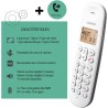 Logicom ILOA 150 Téléphone Fixe sans Fil sans Répondeur - Solo - Téléphones analogiques et dect - Aubergine