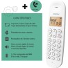 Logicom ILOA 150 Téléphone Fixe sans Fil sans Répondeur - Solo - Téléphones analogiques et dect - Blanc
