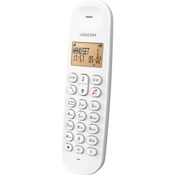 Logicom ILOA 150 Téléphone Fixe sans Fil sans Répondeur - Solo - Téléphones analogiques et dect - Blanc