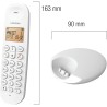 Logicom ILOA 150 Téléphone Fixe sans Fil sans Répondeur - Solo - Téléphones analogiques et dect - Blanc