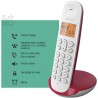 Logicom ILOA 150 Téléphone Fixe sans Fil sans Répondeur - Solo - Téléphones analogiques et dect - Framboise