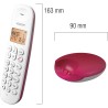 Logicom ILOA 150 Téléphone Fixe sans Fil sans Répondeur - Solo - Téléphones analogiques et dect - Framboise