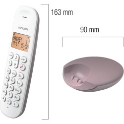 Logicom ILOA 150 Téléphone Fixe sans Fil sans Répondeur - Solo - Téléphones analogiques et dect - Taupe