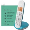 Logicom ILOA 150 Téléphone Fixe sans Fil sans Répondeur - Solo - Téléphones analogiques et dect - Turquoise