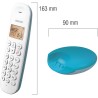 Logicom ILOA 150 Téléphone Fixe sans Fil sans Répondeur - Solo - Téléphones analogiques et dect - Turquoise