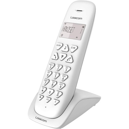 Logicom VEGA 150 - Telephone fixe sans fil - Sans Répondeur - Solo - Téléphones analogiques et dect - Blanc