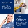 Panasonic Duo KX-TG6822FRB Téléphone Numérique sans fil DECT avec Répondeur Wi-Fi Noir