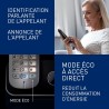 Panasonic KX-TG6811FRB DECT Téléphone Numérique Sans Fil, Base et Combiné Mains Libres, Identification de l'Appelant, Blocage de