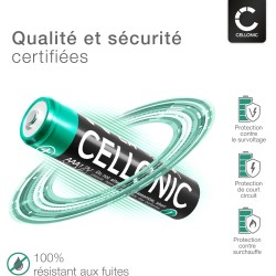 CELLONIC 2X AAA Batterie Téléphone Fixe 2X AAA 1000mAh – Compatible avec Siemens Gigaset A400, A415, C430, CL660, S810 – NiMH Re