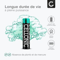 CELLONIC 12x AAA Batterie Compatible avec Siemens Gigaset A400, A415, AS405, A510, AS690, C430, C530HX, CL660HX, E560, E290A 100