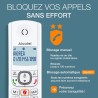 ALCATEL F530 - Téléphone Fixe Sans Fil DECT - Grand Écran Rétroéclairé - Mains Libres - Fonction Blocage Des Appels - 2 Touches 