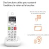 Gigaset E290 Duo - Téléphone Fixe sans Fil Blanc, 2 combinés avec Grand écran rétroéclairé, larges Touches, Fonction Blocage D'a
