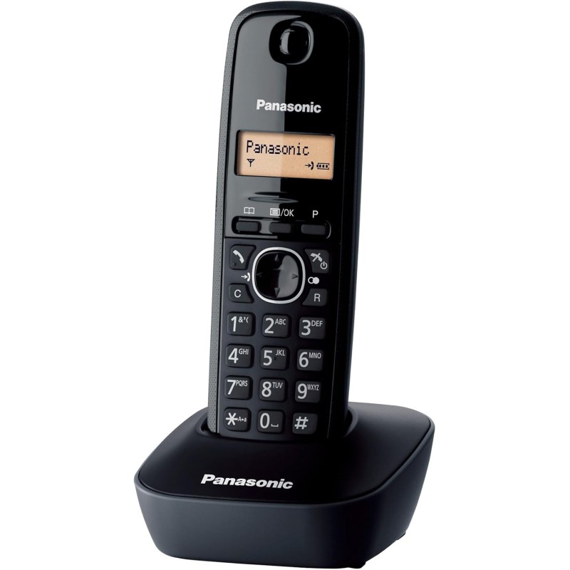 Panasonic KX-TG1611FRH DECT Téléphone Numérique Sans Fil, Base et Combiné, Identification de l'Appelant, Batterie Longue Durée, 