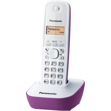 Panasonic KX-TG1611FRF Téléphone Numérique Sans Fil, Base et Combiné, Identification de l'Appelant, Batterie Longue Durée, LCD, 