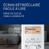 Panasonic KX-TG1611FRF Téléphone Numérique Sans Fil, Base et Combiné, Identification de l'Appelant, Batterie Longue Durée, LCD, 