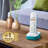 Panasonic KX-TG1612FRC Téléphone Duo sans fil DECT sans répondeur Bleu [Version Française]