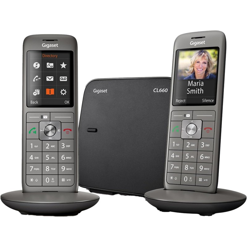 Gigaset CL660 Duo - Téléphone fixe sans fil - 2 combinés - Gris Anthracite [Version Française]