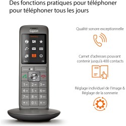 Gigaset CL660 Duo - Téléphone fixe sans fil - 2 combinés - Gris Anthracite [Version Française]