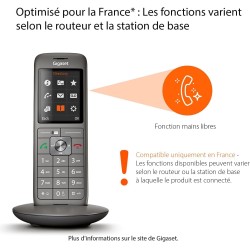 Gigaset CL660 Solo - Téléphone Fixe sans Fil - Gris Anthracite [Version Française]